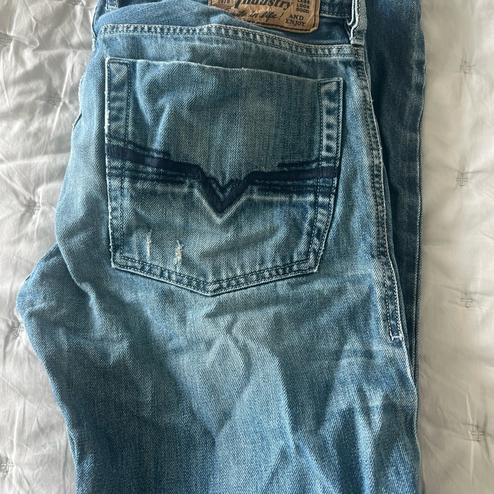 Diesel Light Blue Relaxed Jeans